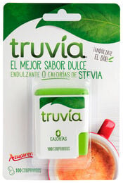 Edulcorante en comprimidos truvia stevia 100u