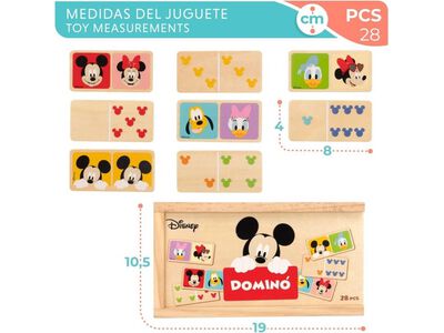 Juguete Dominó de madera Disney Woomax