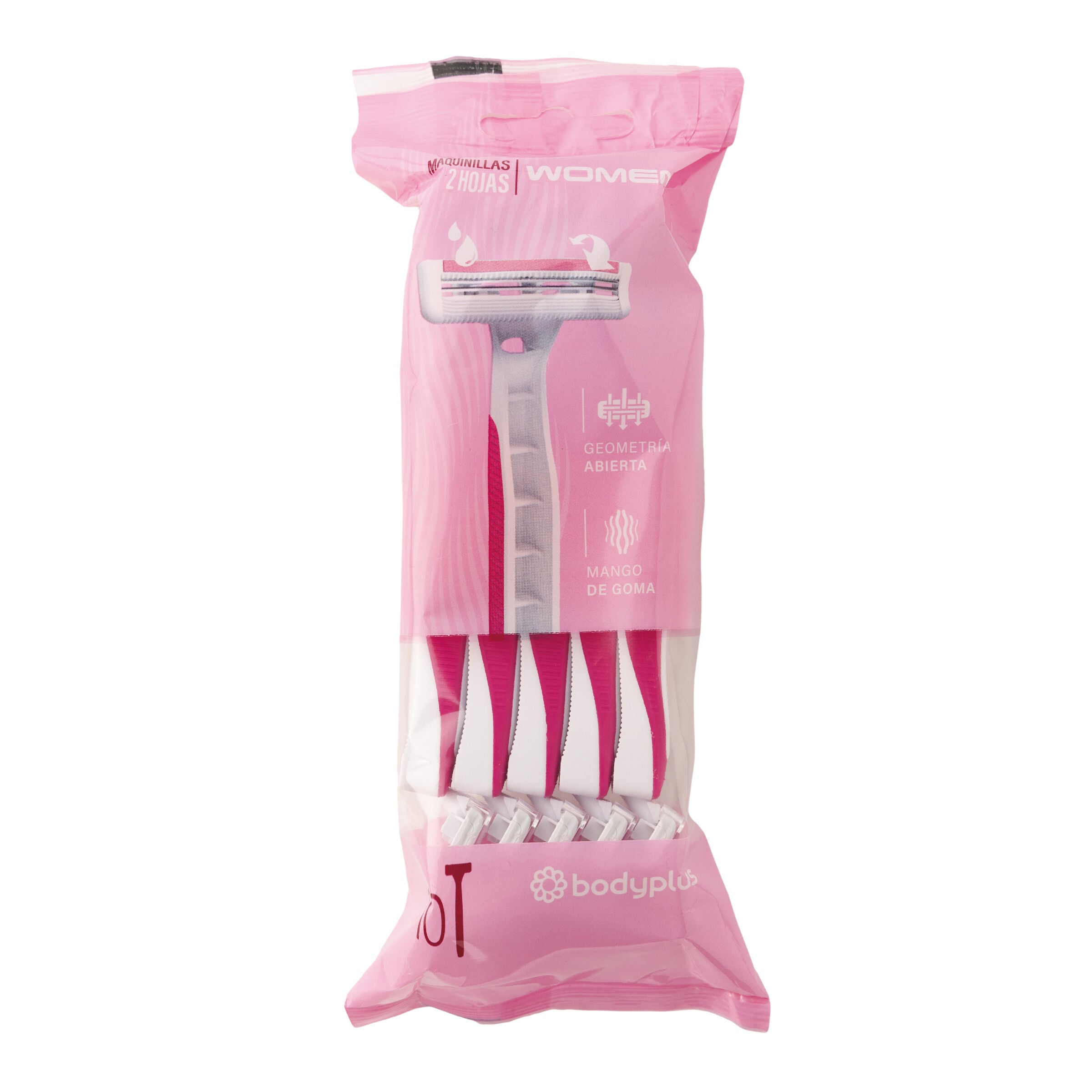 Maquina desechable mujer 2h Bodyplus 10 unidades
