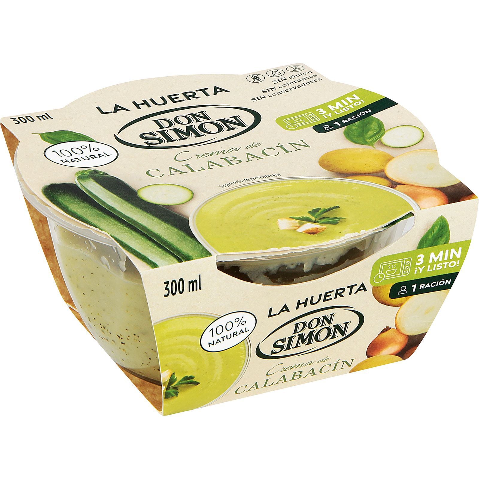 Crema de calabacín La Huerta Don Simon 300ml