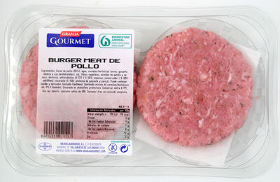 Burger meat de pollo Gourmet pack 4 de 80g