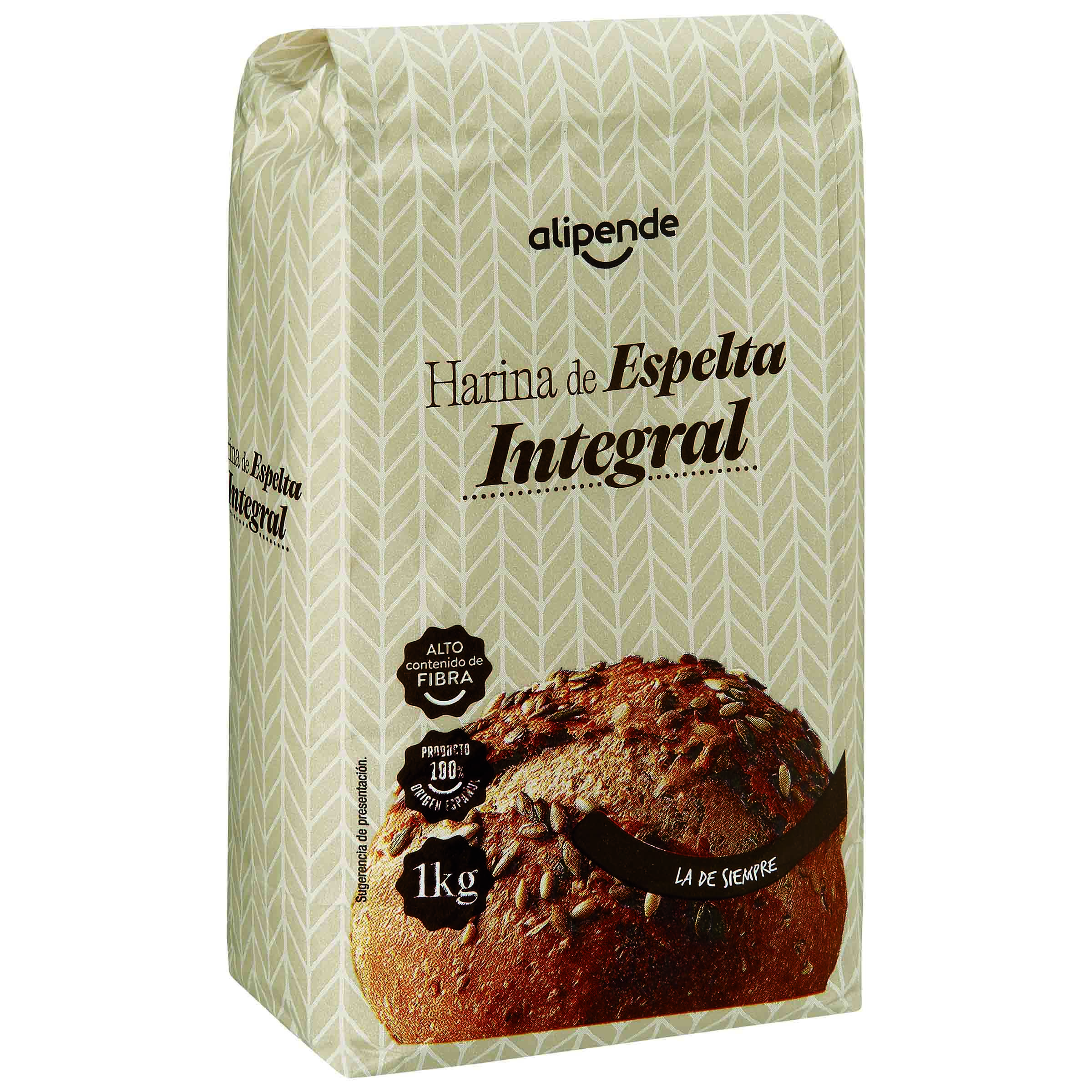Harina espelta integral alto contenido de fibra Alipende 1kg