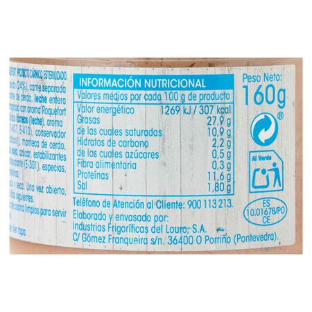 Paté al roquefort Alipende 160g