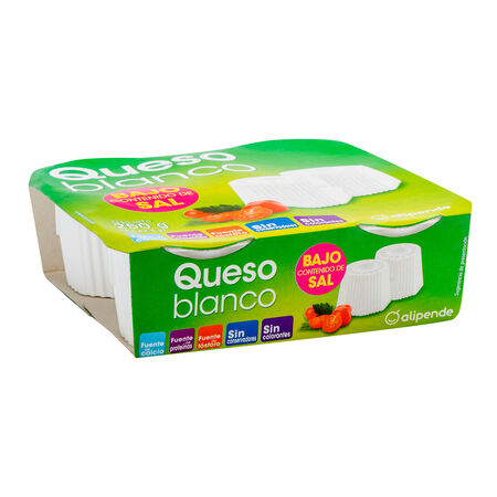 Queso blanco sin sal Alipende pack 4 uds