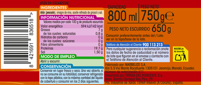 At&uacute;n Alipende 650g en escabeche
