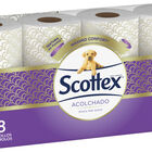 Papel higiénico Scottex 8 rollos acolchado