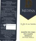 Jam&oacute;n cebo campo ib&eacute;rico 50% raza ib&eacute;rica pieza 8k aprox