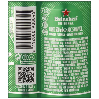Cerveza Heineken Lata 50cl