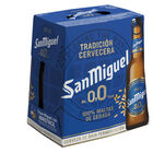 Cerveza sin alcohol San Miguel 0,0% pack 6 botellas 25cl