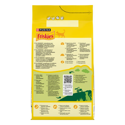 Alimento seco para gato adutlto Friskies 4kg Salm&oacute;n y verduras