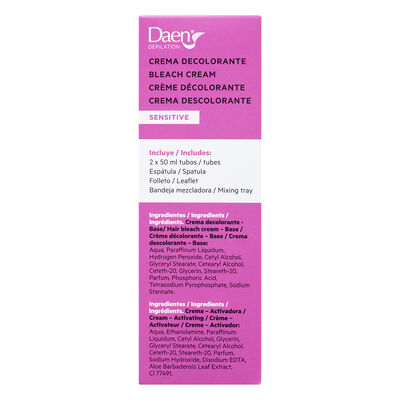 Crema decolorante Daen 2x50 ml Sensitive