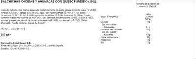 Salchichas tipo jumbo Oscar Mayer 350g con queso 4 piezas