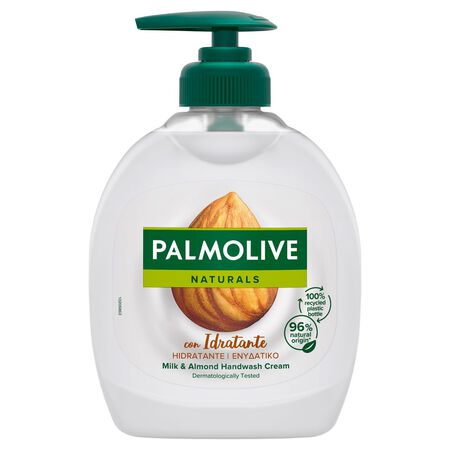 Jabón de manos con dosificador Palmolive 300ml leche y almendras