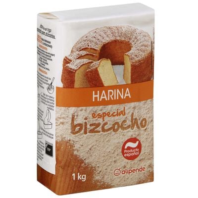 Harina de trigo especial bizcocho con levadura Alipende 1kg