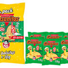 Snack de ma&iacute;z sin gluten gusanitos Risi pack 6
