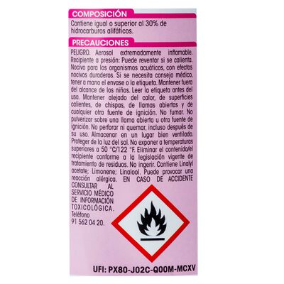 Ambientador en spray Lanta fantasy sin residuos h&uacute;medos 250ml