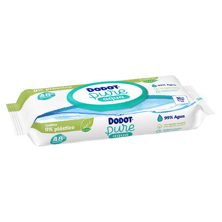 Toallitas húmedas infantiles Dodot aqua 48 uds