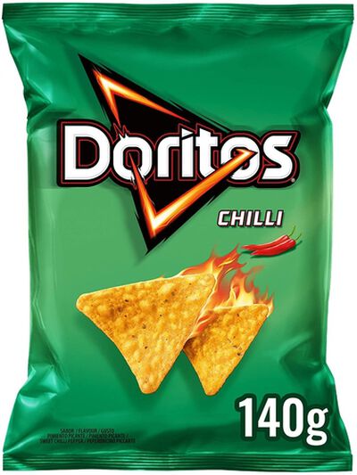 Snack de maíz chilli pepper sabor picante Doritos 140g
