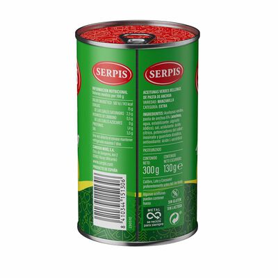 Aceituna rellena de anchoa Serpis 130g