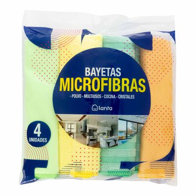 Bayeta microfibra Lanta 4 unidades