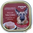Comida h&uacute;meda perro Meque rico en vacuno 300g