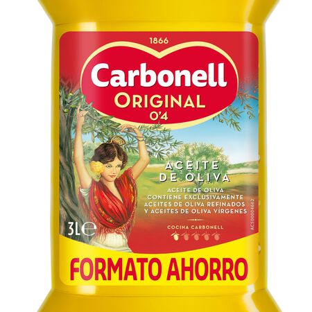 Aceite de oliva Carbonell garrafa 3l 0,4º