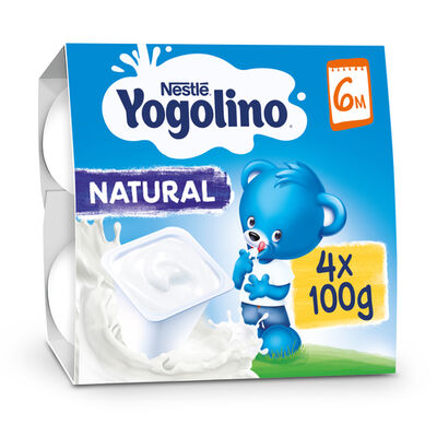 Postre Nestlé Yogolino natural desde 6 meses pack 4