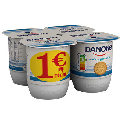 Yogur Danone Pack 4 Galleta
