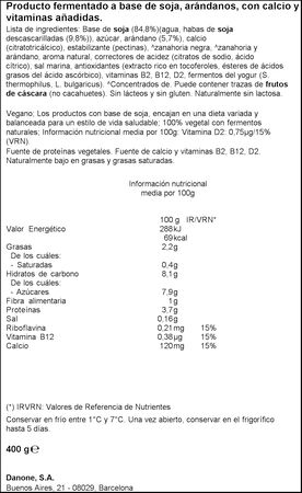 Postre Alpro Danone 400G Ar&aacute;ndanos