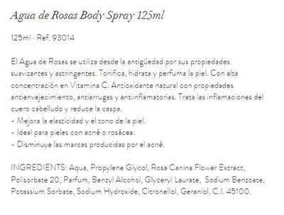 Agua Hidratante Rosas Bioglow 125Ml