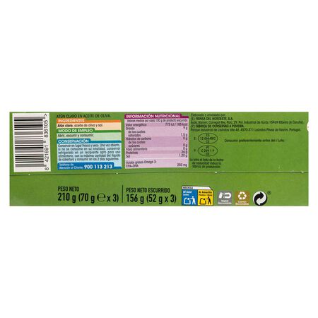 Atún Alipende pack 3 en aceite oliva