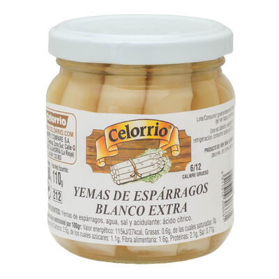 Yemas esp&aacute;rragos Celorrio 110g 6/12