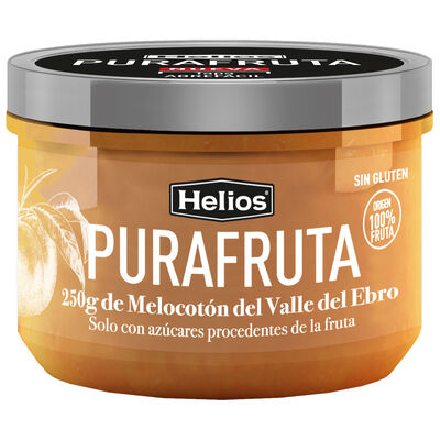 Mermelada de melocot&oacute;n Purafruta Helios 250g