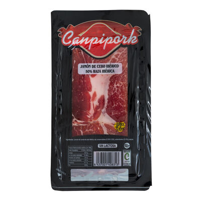 Jamón de cebo 50% Ibérico en lonchas Canpipork 100g