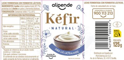 Kefir natural pack 4 Alipende
