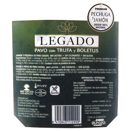 Pavo Legado con trufa y boletus