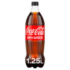 Refresco cola Coca-Cola botella 1,25l zero az&uacute;car
