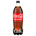 Refresco cola Coca-Cola botella 1,25l zero az&uacute;car