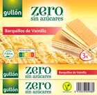 Barquillo relleno crema vainilla s/az&uacute;car Gull&oacute;n 180g