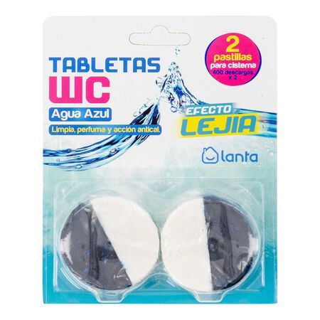 Limpiador WC Tableta Lanta 2 unidades Efecto Lejía