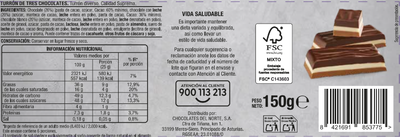 Praliné de tres chocolates Alipende 150g