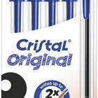 Bol&iacute;grafo cristal original azul Bic 5 uds