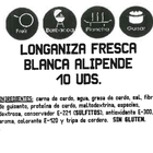 Longaniza blanca Alipende 500g aproximadamente