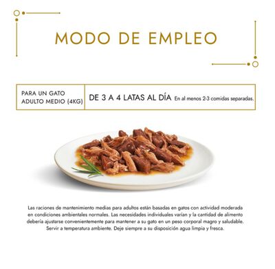 Comida h&uacute;meda para gato Gourmet Gold Doble Placer pack surtido 8x85g