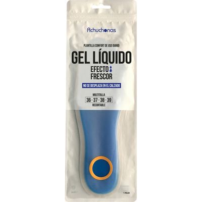 Plantilla De Gel L&iacute;quido Achuchonas Talla 36-39