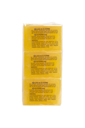 Jabón en pastilla Lixoné 125g pack-3 con glicerina para piel sensible