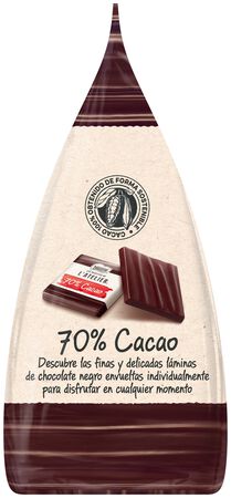 Bombón en láminas Nestlé 16u 70% de cacao