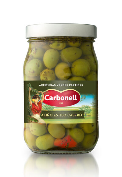 Aceituna con aliño casero Carbonell 450g