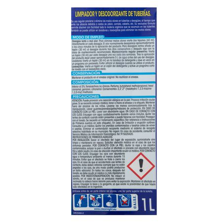 Limpiador tubería Lanta 1l desodorizante