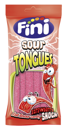 Golosina lenguas de fresa Fini 90g